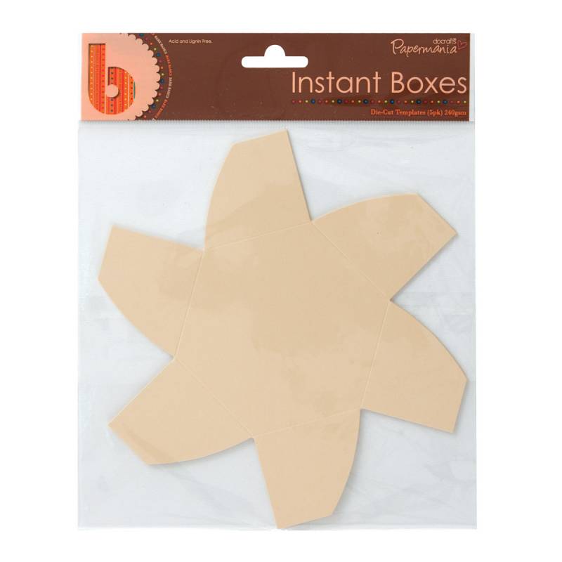 Krabička z papíru hvězdice k dekoroaci z hnědého kartonu Design Objectives