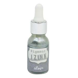 IZINK SILVER 15ML, pigmentový inkoust Aladine