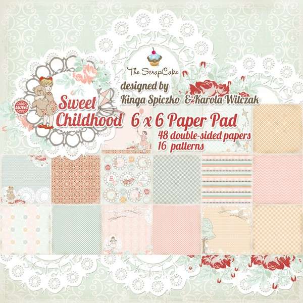 Sweet Childhood 6x6 Paper pad The ScrapCake