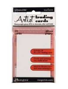 ATC - Artist Trading Cards karty bílé lesklé od Inkssentials, Ranger