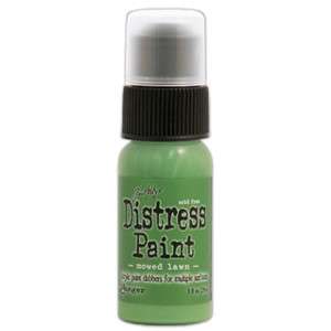 Dabber Distress paint Mowed Lawn - Akrylová barva v lahvičce s aplikátorem od Ranger