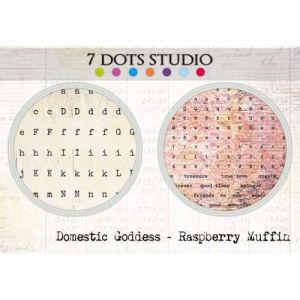 Domestic Goddess - Alpha Stickers - Raspberry Muffin - Samolepky na scrapbooking od 7 Dots Studio vhodná i pro cardmaking