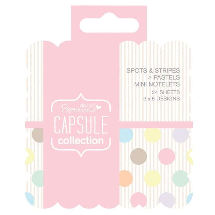 Mini čtvercové lístky na poznámky (24ks) Capsule Pastels Design Objectives Capsule