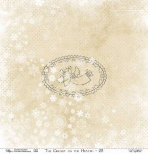 Oboustarnný papír - čtvrtka na scrapbooking Świerszcz za Kominem 05 Galeria Papieru