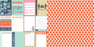Oboustranná scrapbooková čtvrtka Family Stories Notecards, Vhodné na journaling, Project Life, k dozdobení vašich scrapbookových stránek a alb.