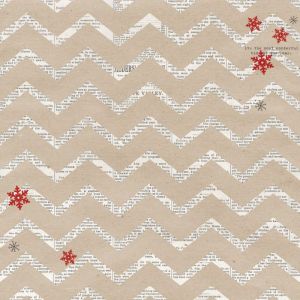 Oboustranná scrapbooková čtvrtka Santas List Chevron