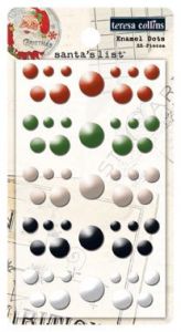 Santas List Enamel Dots, enamelové tečky