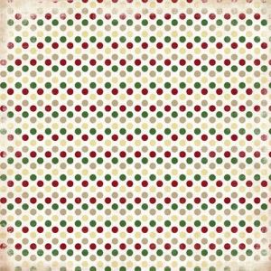 Scrapbooková čtvrtka Christmas Dots