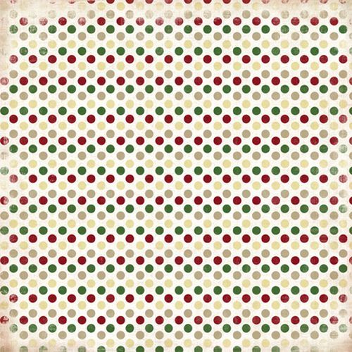 Scrapbooková čtvrtka Christmas Dots CARTA BELLA