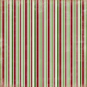 Scrapbooková čtvrtka Christmas Stripes CARTA BELLA