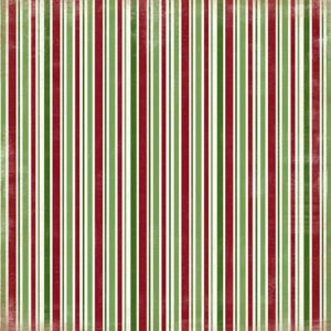 Scrapbooková čtvrtka Christmas Stripes
