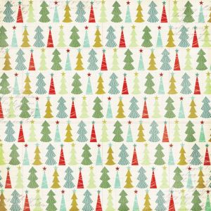 Scrapbooková čtvrtka Mistletoe Magic Trees