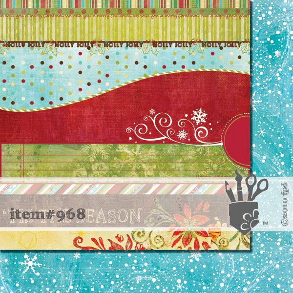 Scrapbooková čtvrtka Tradition Strips Fancy Pants