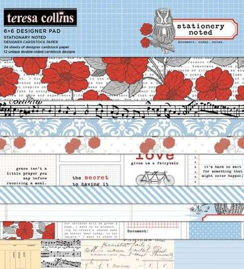 Stationary Noted: 6x6 Pad Teresa Collins