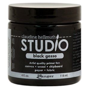 Studio gesso černé 118ml od Claudie Hellmuth, ideální na mixed-media