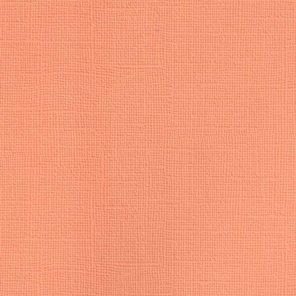 Texturovaná čtvrtka - papír na scrapbooking Basic Papaya Ursus