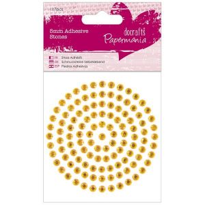 Samolepicí kamínky 117ks (5mm) - Zlaté na scrapbooking