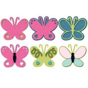 Vyřezávací šablony - Triplits motýlci 13 ks