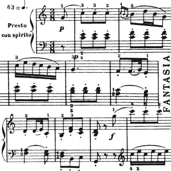 Aladine Dřevěné razítko, velikost F, Partitura