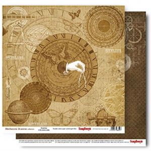 Oboustranný papír na scrapbook ScrapBerry´s Nautilus vyšší gramáže 190 gsm