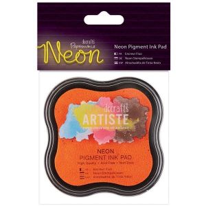Razítkovací polštářek pigmentový neonový - oranžový