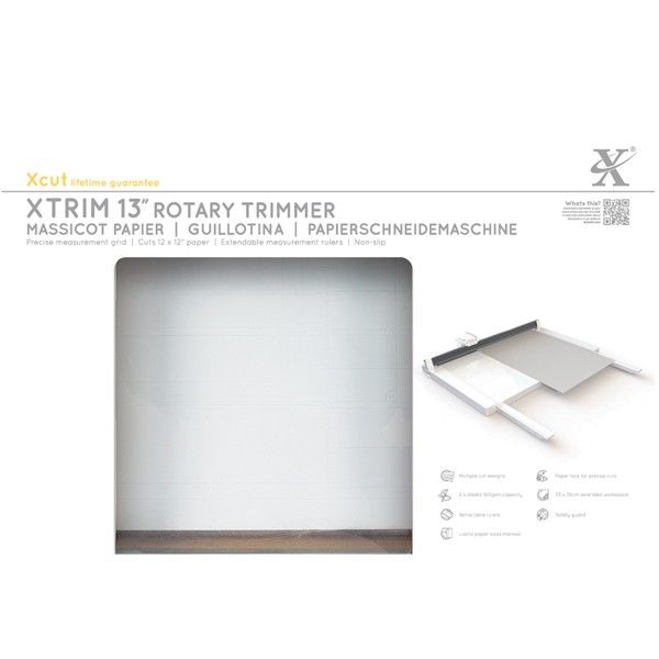 Řezačka kotoučová – Xtrim 13" - Řezačka na papír od firmy xCut na scrapbooking a cardmaking, řeže papír