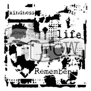 Šablona 6"x6" , Life remembered, mini