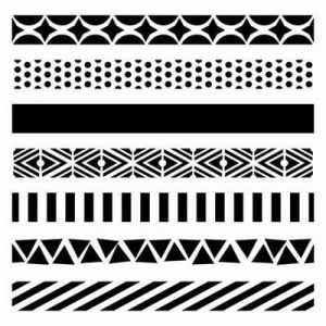 Šablona 6"x6" , Pattern Strips, mini
