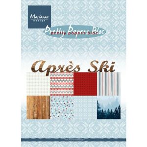 Sada papírů na scrapbooking Marianne Design - Apres Ski, A5 - 8 ks