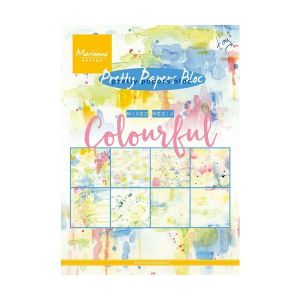 Sada papírů na scrapbooking Marianne Design - Colourful, A5 - 8 ks