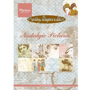 Sada papírů na scrapbooking Marianne Design - Pretty papers bloc Nostalgic Pictures, A5 - 8 ks