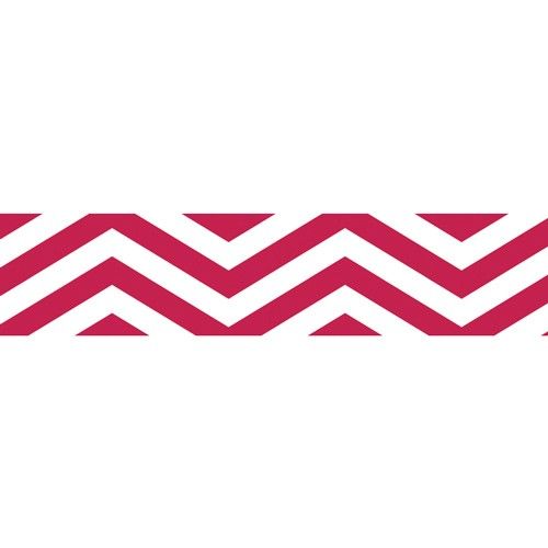 Samolepicí papírová páska 10m chevron červená URSUS