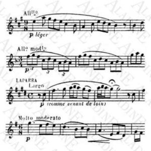 Aladine Dřevěné razítko PARTITURA