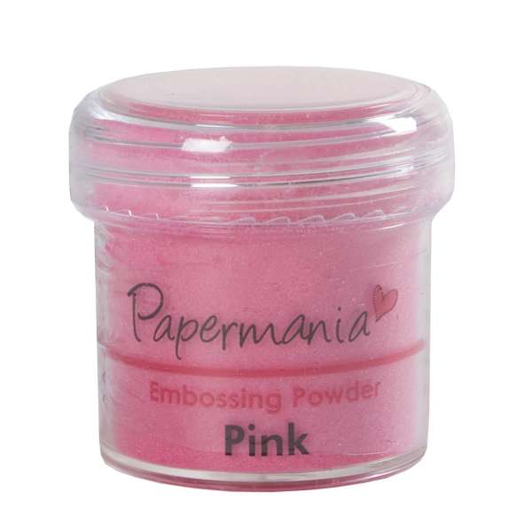 Prášek na embossing - PINK růžová Papermania