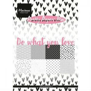 Sada papírů na scrapbooking Marianne Design - Do what you love, A5 - 8 ks